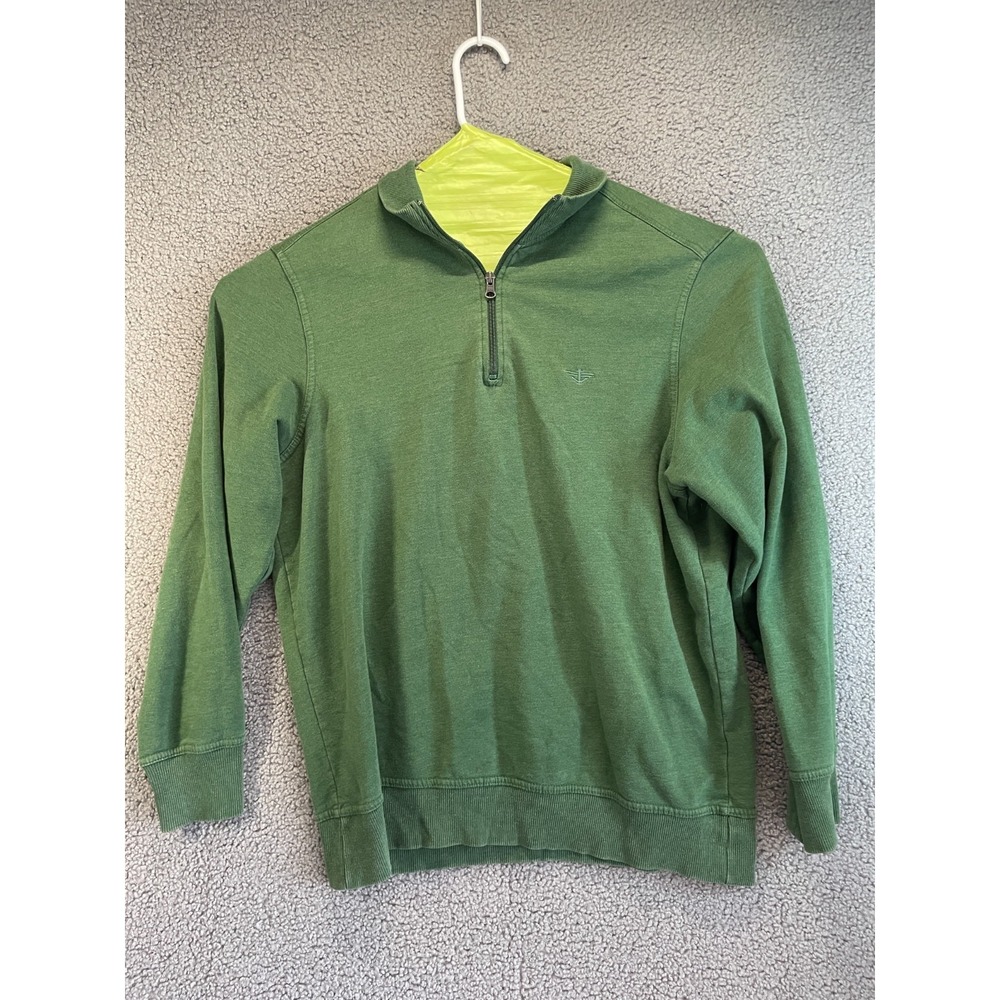 Men's Dockers Sweat Shirt, banded at botton, 1/2 Zip Size L